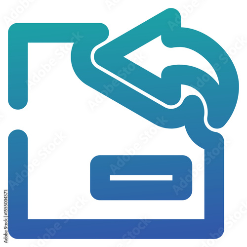 Refund Gradient Color Icon