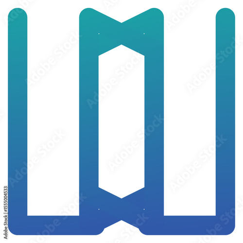 Open Gradient Color Icon