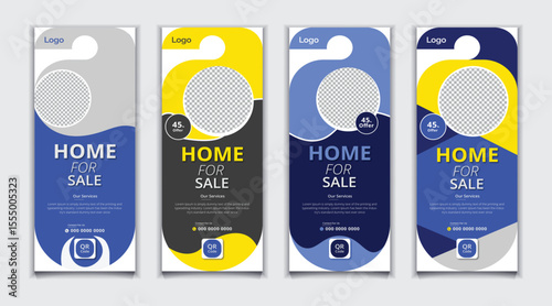 Bundle Home for Sale Door Hanger Design For Your Business 