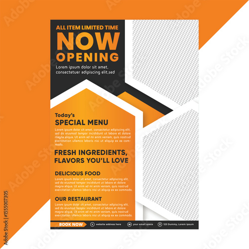 Editable flyer template crafted for promoting weekend meals at restaurants or cafes, featuring stylish visuals, meal showcases, and clean design for both digital and print advertising