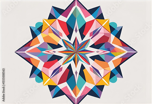 abstract background with colorful diamond