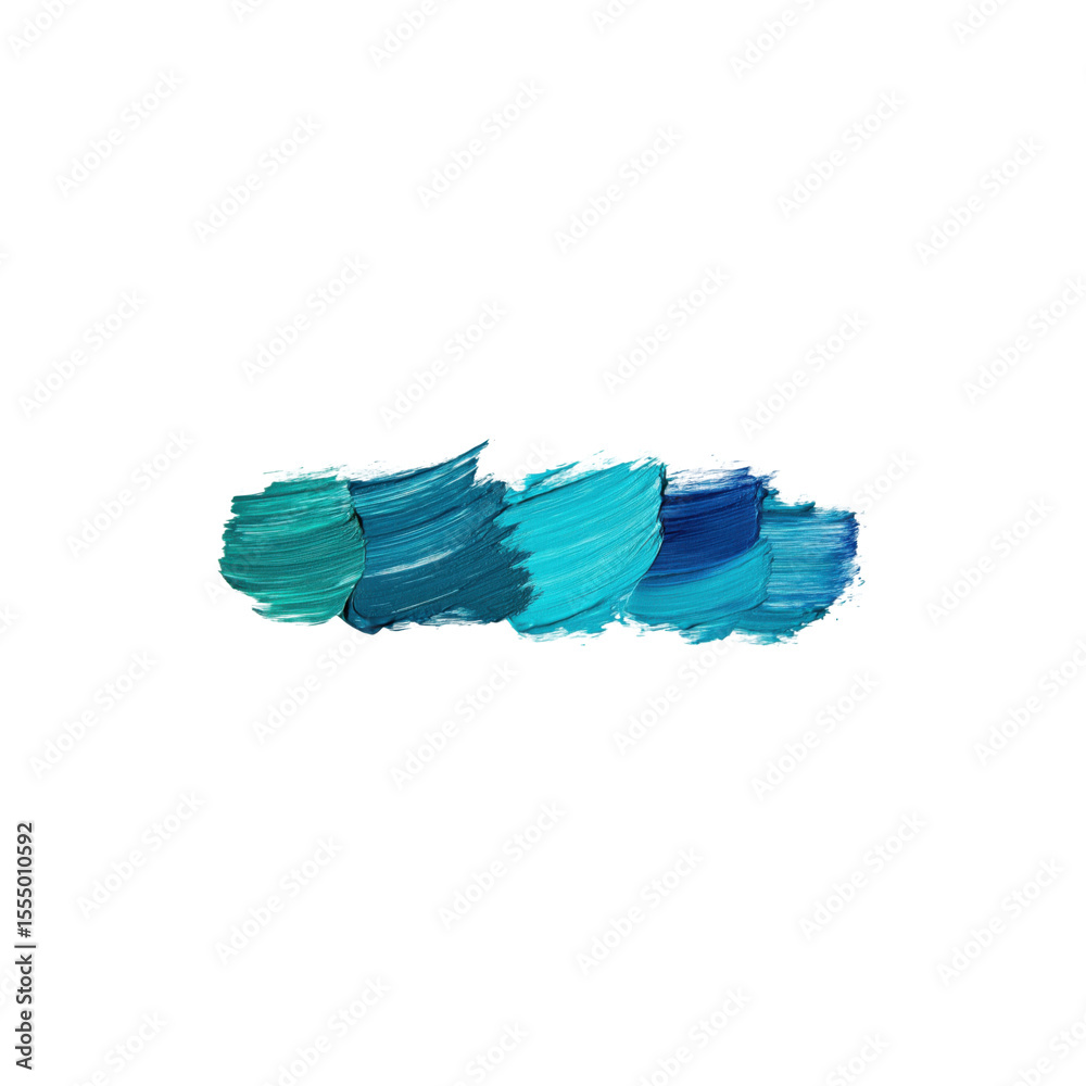 Fototapeta premium Teal Green and Blue Minimalistic Gradient Background Design Isolated on White Background