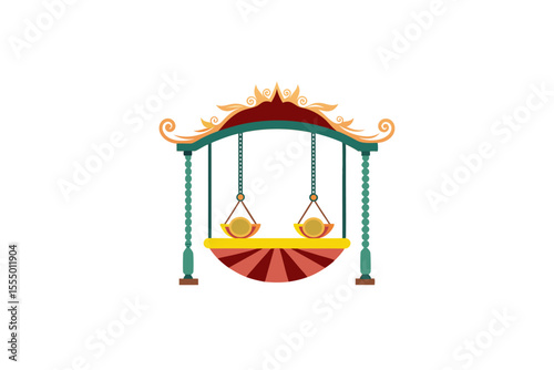 swing carousel vector