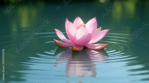 pink water lily