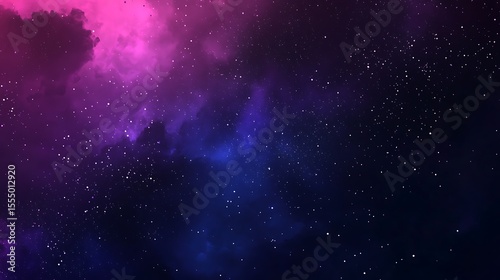 Wallpaper Mural Cosmic Dreamscape: Nebula Cloudscape with Stars and Colorful Space Dust, Galaxy Background Torontodigital.ca
