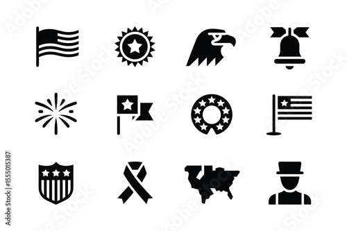 American patriotic symbols and icons american flag eagle head