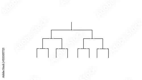 8 Team Tournament Bracket with Bottom-to-Top Progression