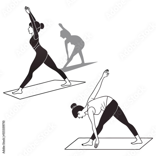 Yoga Poses Mastering Extended Triangle Pose and its Variations