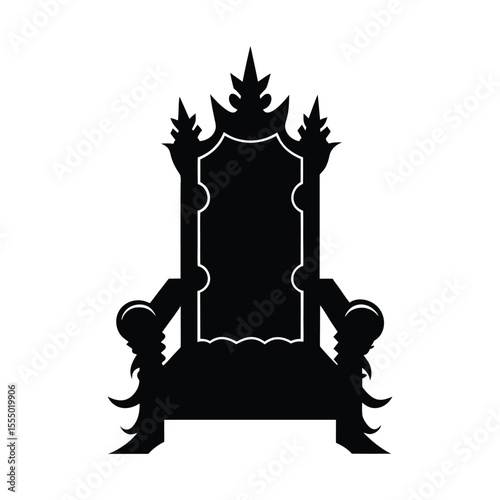 throne silhouette illustration