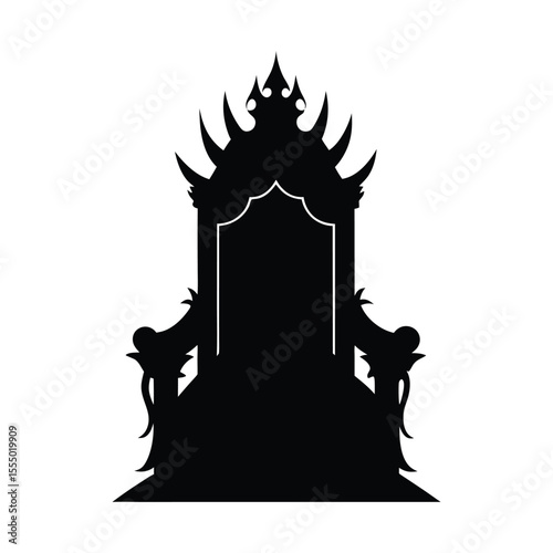 throne silhouette illustration