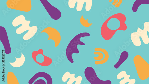 Creative handdrawn blob background