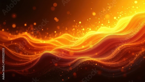 Radiant Waves of Light Dancing Through Fiery Twilight Skies