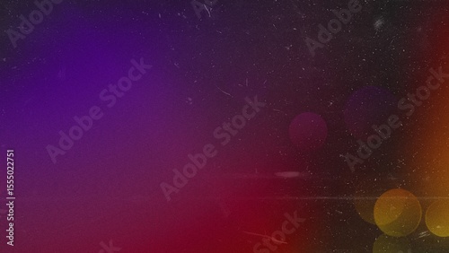 Purple and red hues blend seamlessly in a light leak, adorned with bokeh, dust, and scratches, creating a vintage film aesthetic