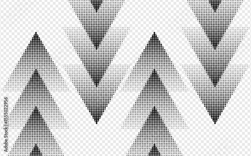 Vector grunge arrow halftone abstract.Dots texture background.