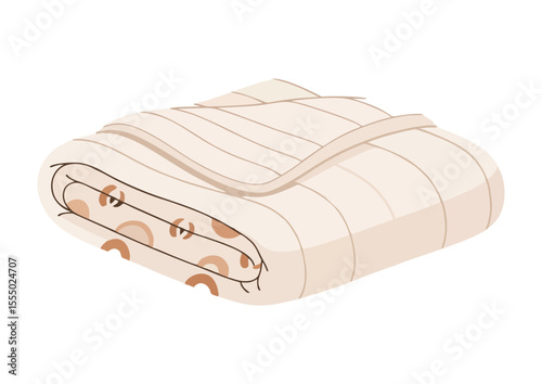 Cozy folded blanket with warm tones for comfort and stylish home decor
