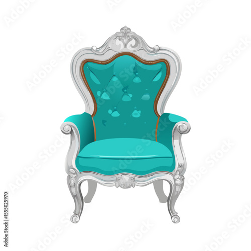 vintage armchair isolated