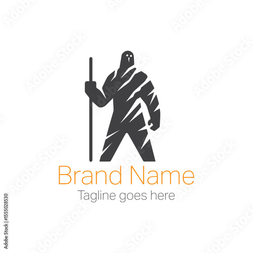 Man and woman business or sport silhouette vector illustration logo design icon
