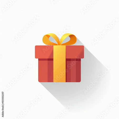 Wrapped Gift Box — 3D Emoji-Style Icon of a Present with Colorful Wrapping, Ribbon, and Bow