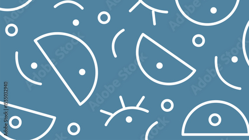 Half circle geometric abstract background