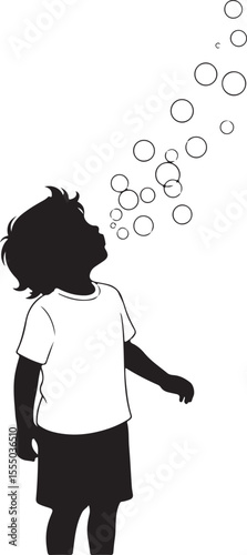Girl smiling with her dog in a cartoon vector illustration