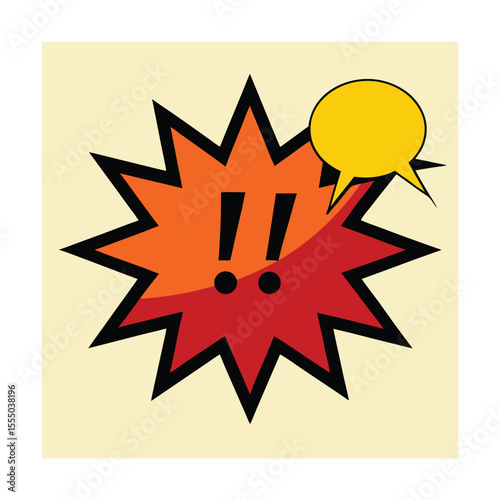 Comic Exclamation Bubbles Vector Set Dramatic Style