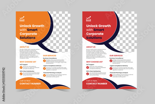 "Professional Business Flyer Design Template | Modern Corporate Marketing Leaflet for Startups, Services & Small Business Promotion".