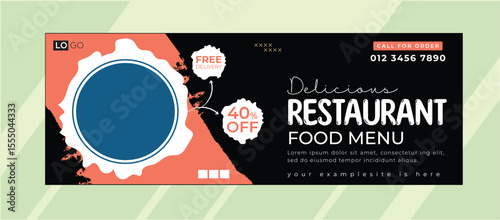 Restaurant Food Menu Beautiful Banner Art
