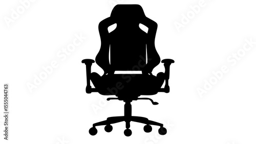 Gaming chair silhouette ergonomic office chair for pc gaming and esports design