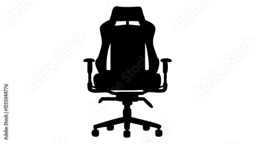 Gaming chair silhouette ergonomic office chair racing style chair for gamers desk