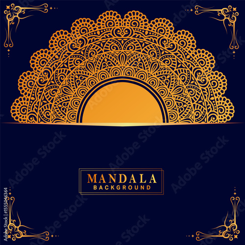 Seamless vector mandala pattern design for background