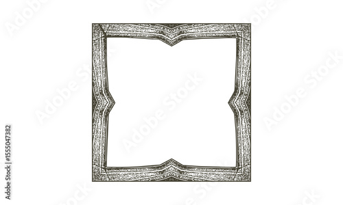old photo frame vector