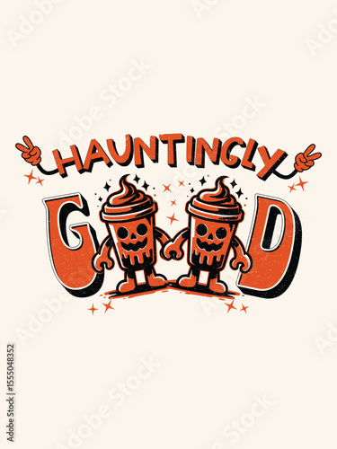 Huntingly good, halloween t-shirt design