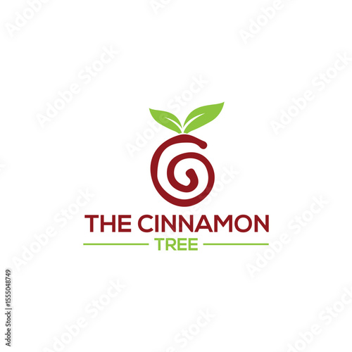 Warm and organic Cinnamon Tree logo design symbolizing nature, flavor, and tradition. Perfect for spice brands, natural products, cafes, and wellness or herbal companies.
