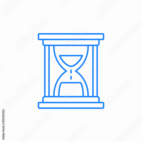 sand timer icon sign vector