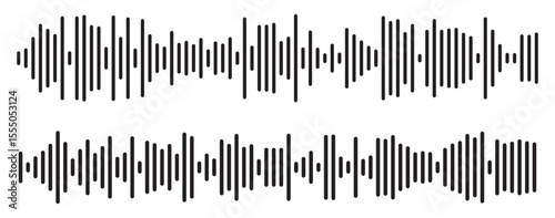 Music wave line sound one noise icon audio frequency signal podcast radio sound wave volume hand art. sound wave Effect. sound and audio waves. Volume wave ,Waves of the equalizer. 