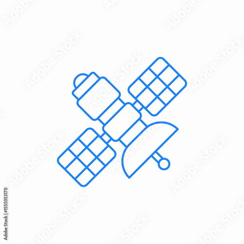 satellite space icon sign vector