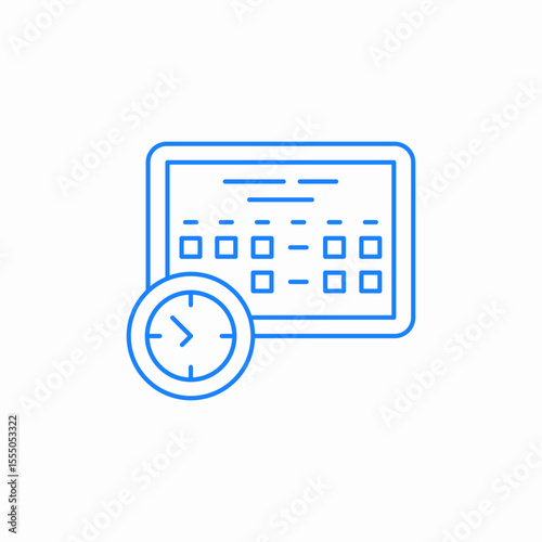 schedule planner icon sign vector