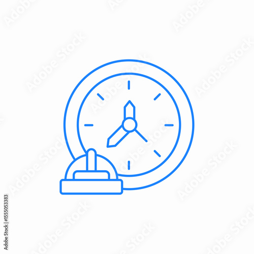 scheduled safety check icon sign vector