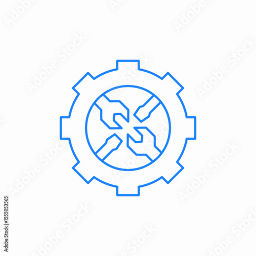 settings repairment icon sign vector