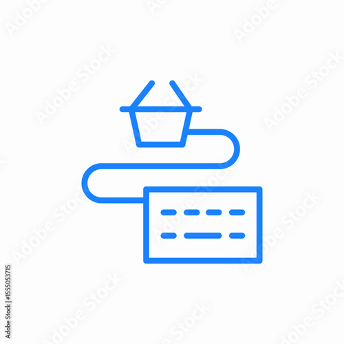 shopping basket payment online icon sign vector