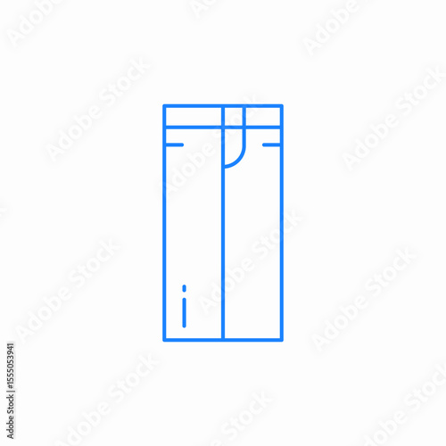 simple pants icon sign vector