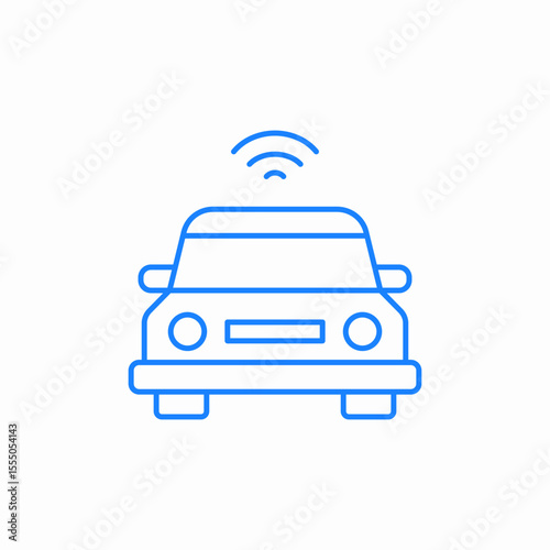 smart car signal icon sign vector