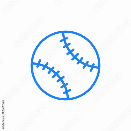 softball ball icon sign vector