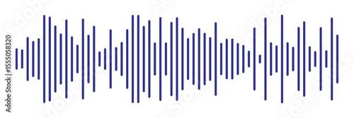 Record player lines social audio of voice volume equalizer with stereo noise sound wave message. Blue sound wave audio icon vector. Blue Audio sound symbol. Audio waves icon. Voice message symbol.