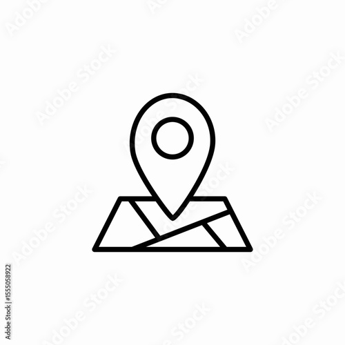 map pin location icon sign vector