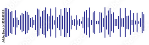 Record player lines social audio of voice volume equalizer with stereo noise sound wave message. Blue sound wave audio icon vector. Blue Audio sound symbol. Audio waves icon. Voice message symbol.