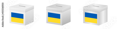 Election in Ukraine. Election Concept. Vector Illustration.