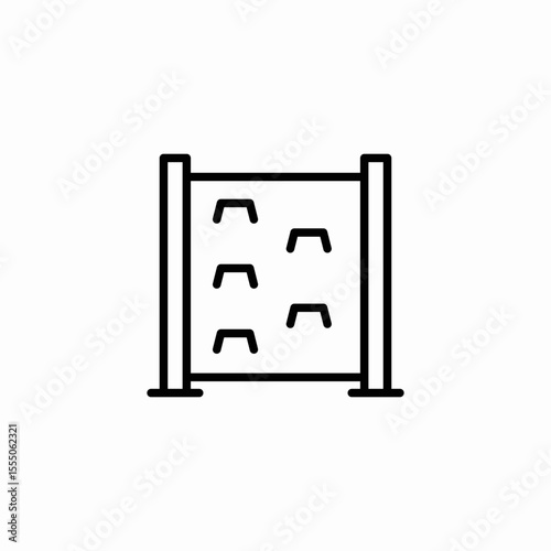 uard rail icon sign vector