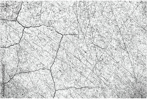 Black and White Grunge Texture – Cracked and Scratched High Contrast Background for Vintage T-Shirt and Poster Design