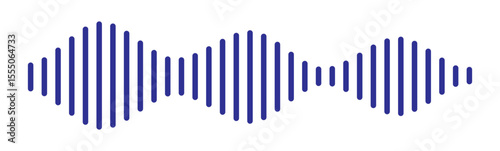 Record player lines social audio of voice volume equalizer with stereo noise sound wave message. Blue sound wave audio icon vector. Blue Audio sound symbol. Audio waves icon. Voice message symbol.
